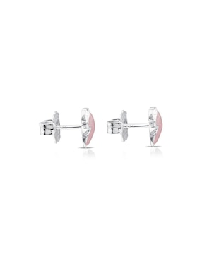 Broqueles Tous de plata P 925 con acabado pavé cuarzo