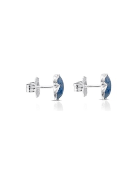Broqueles Tous de plata P 925 con acabado lustre cuarzo