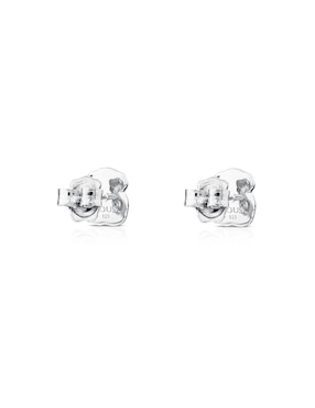 Broqueles Tous de plata P 925 con acabado lustre cuarzo