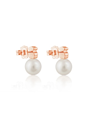 Broqueles Tous con acabado lustre perla