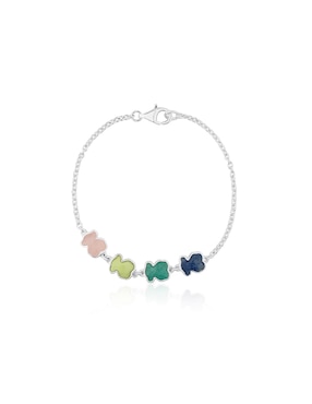 Brazalete Tous de plata P 925 New Color con acabado liso