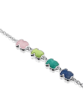 Brazalete Tous de plata P 925 New Color con acabado liso
