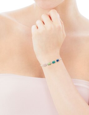 Brazalete Tous de plata P 925 New Color con acabado liso
