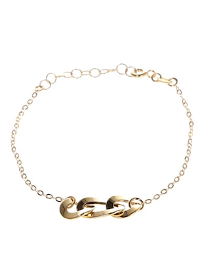 Brazalete Lusso de oro amarillo 14 k