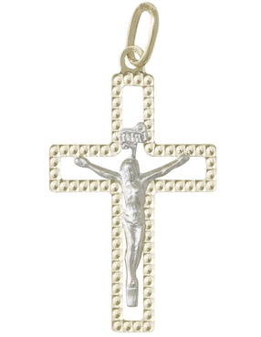 Dije de cruz Sini de oro 14 K
