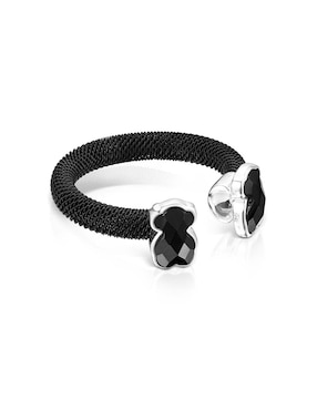 Anillo de oso Tous Icon Mesh P 925 de plata ónix