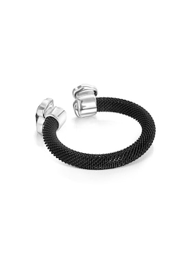 Anillo de oso Tous Icon Mesh P 925 de plata ónix