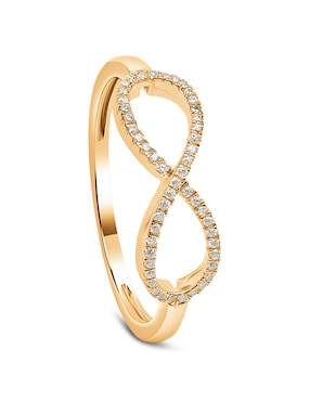 Anillo de infinito Jayda 14 k de oro amarillo diamante pulido