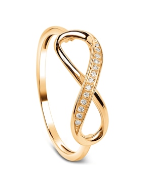 Anillo de infinito Jayda 14 k de oro amarillo diamante pulido