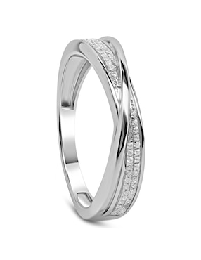 Churumbela de oro blanco 14 k Jayda diamante