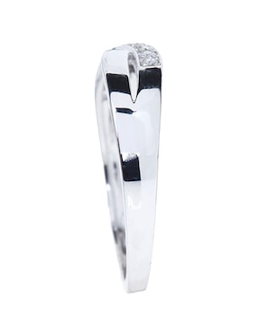 Anillo Jayda 14 k de oro blanco diamante pulido
