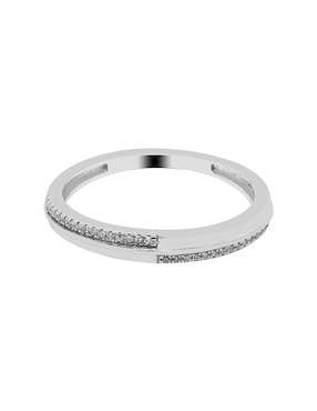 Churumbela de oro blanco 14 k Jayda diamante