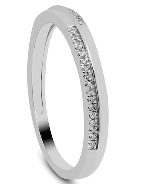 Churumbela de oro blanco 14 k Jayda diamante