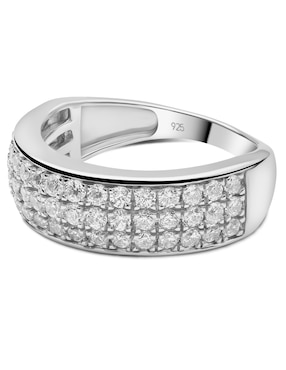Churumbela de oro blanco 14 k Jayda diamante