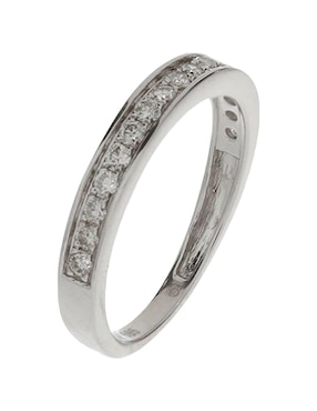 Churumbela de oro blanco 14 k Jayda diamante