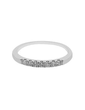 Solitario de oro blanco 14 k Jayda diamante