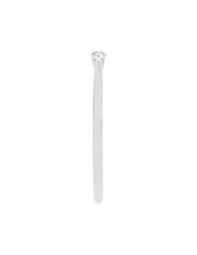 Solitario de oro blanco 14 k Klamore Ianthe diamante