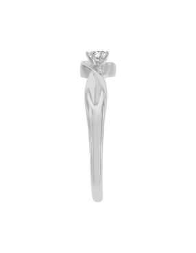 Solitario de oro blanco 14 k Klamore Mirel diamante