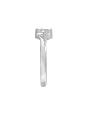 Solitario de oro blanco 14 k Klamore Kailani diamante