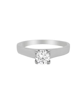 Solitario Valessa 14 K De Oro Blanco Diamante