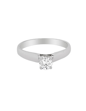 Solitario Valessa 14 K De Oro Blanco Diamante