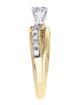 Solitario de oro 14 k Klamore Union diamante