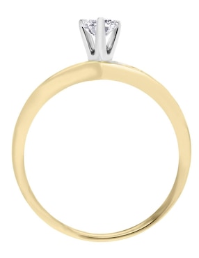 Solitario de oro 14 k Klamore Union diamante