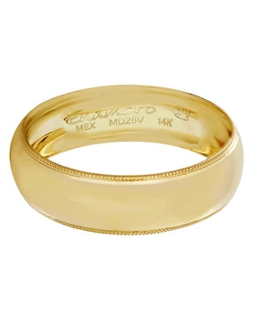 Argolla De Oro Amarillo 14 K D Cadena