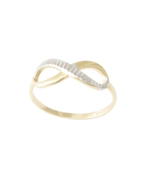Anillo Sini 14 k de oro amarillo pulido