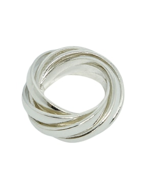 Anillo de nudo E&N Cherny P 925 de plata pulido