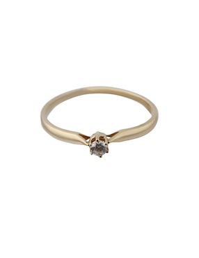 Anillo de compromiso de oro blanco 14 k Valessa diamante