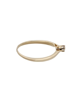 Anillo de compromiso de oro blanco 14 k Valessa diamante