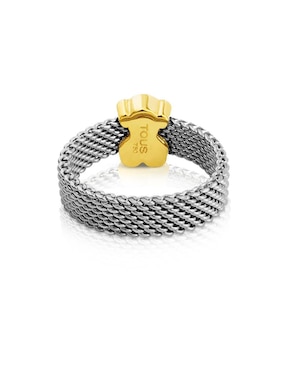 Anillo de oso Tous Icon Mesh brillante