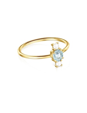 Anillo Tous Ivette 18 k de oro amarillo topacio brillante