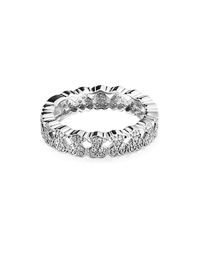Anillo Tous Puppies 18 k de oro blanco diamante brillante