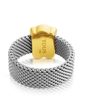 Anillo de oso Tous Icon Mesh brillante