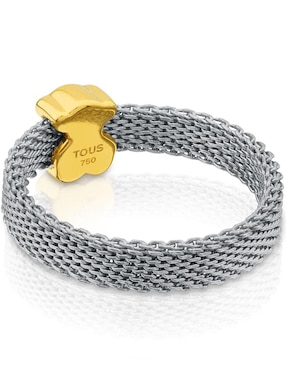 Anillo de oso Tous Icon Mesh brillante