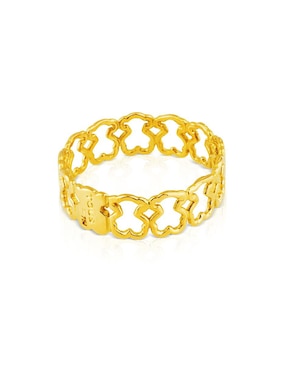 Anillo Tous Silueta 18 k de oro amarillo brillante
