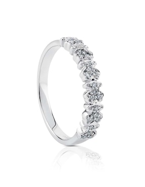 Anillo Tous Fancy 18 k de oro blanco diamante brillante