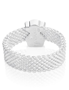Anillo de oso Tous Icon Mesh P 925 de plata brillante