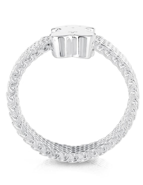Anillo de oso Tous Icon Mesh P 925 de plata brillante