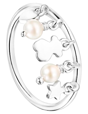 Anillo Tous Cool Joy P 925 de plata perla lustre
