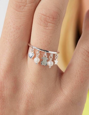 Anillo Tous Cool Joy P 925 de plata perla lustre
