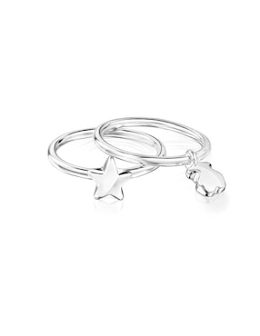 Anillo de estrella Tous Mini Icons P 925 de plata pulido