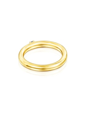 Anillo Tous Ring Mix P 925 de plata vermeil zafiro pavé
