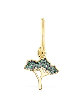 Piercing Tous De Plata Vermeil P 925 Peridoto