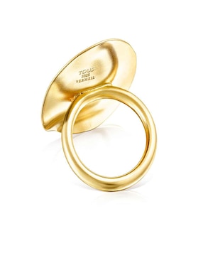 Anillo Tous P 925 de plata vermeil pulido