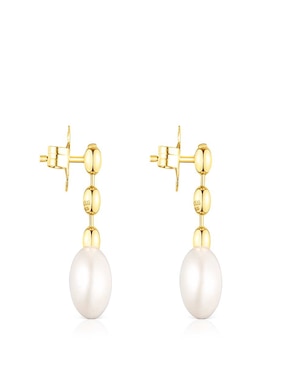 Aretes Tous con acabado lustre perla