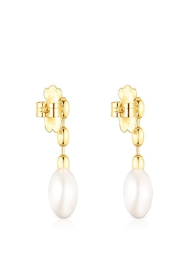Aretes Tous con acabado lustre perla