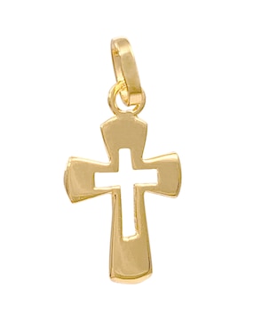 Dije de cruz Roca de oro amarillo 14 K